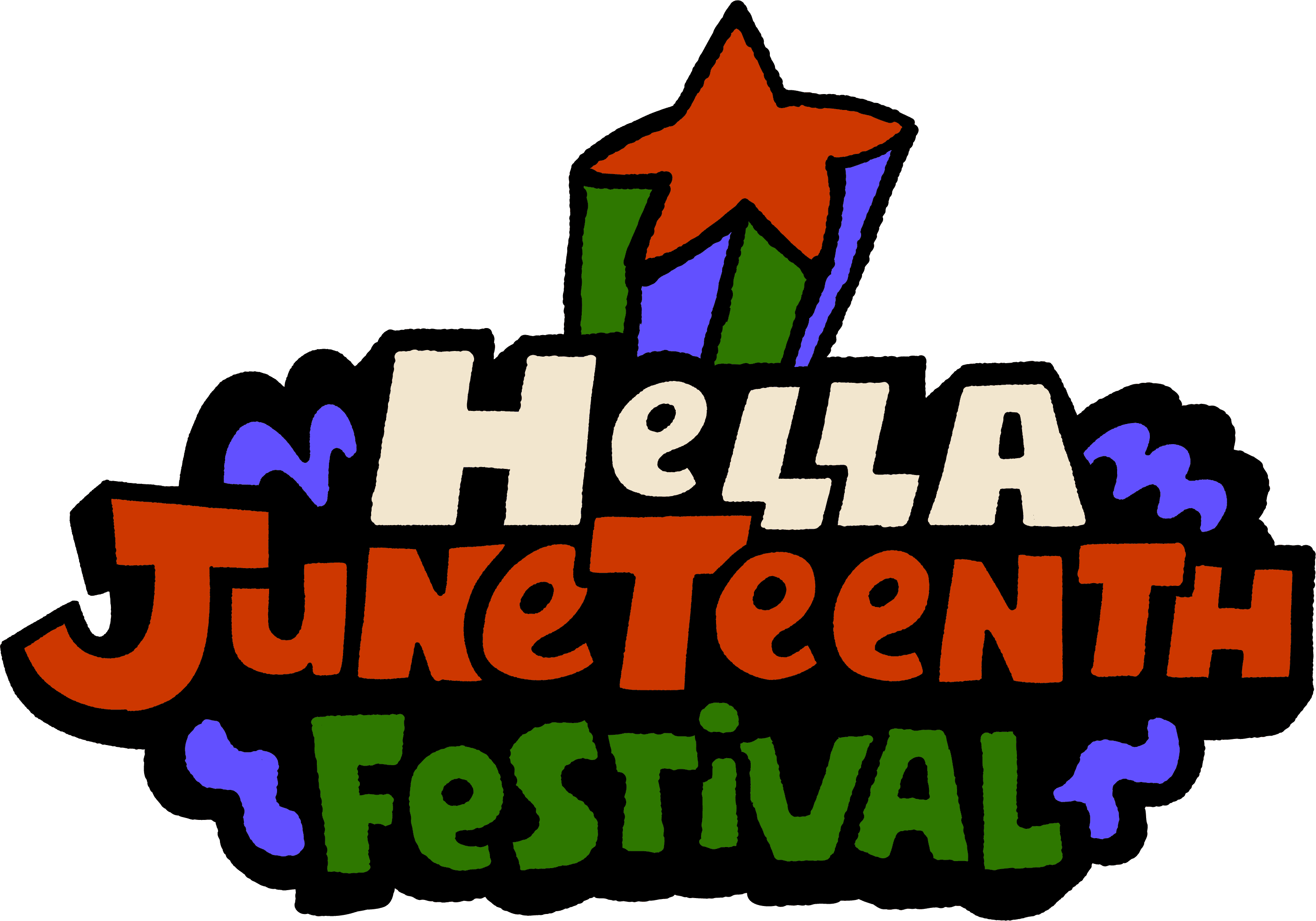 Hella Juneteenth logo